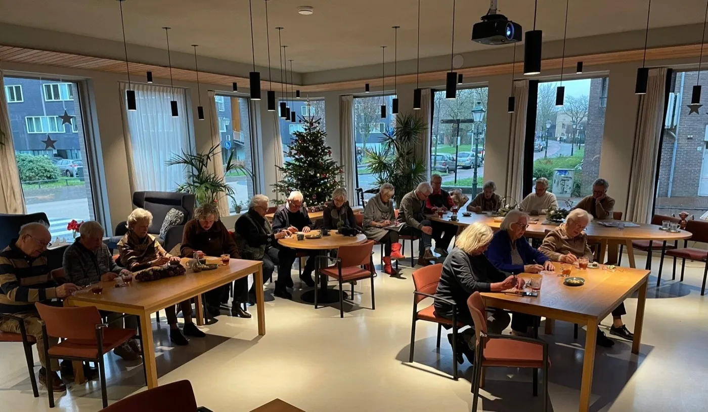 Bewoners tijdens een georganiseerde activiteit